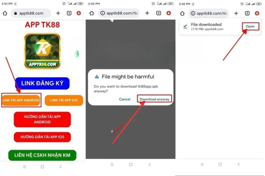 tải app tk88 android a